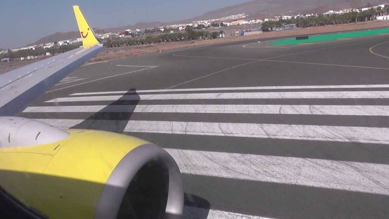 Boeing 737-800 - Start auf Gran Canaria LPA Full HD www.Welt-Bericht.de