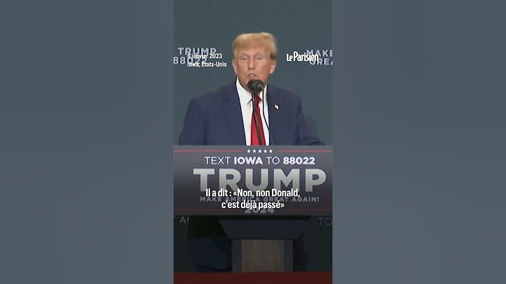 Quand Trump se moque de Macron lors d'un meeting dans l'Iowa