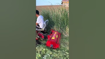Straw return to the field crusher Grass riding rotary tiller