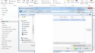 How to import emails from PST to Outlook 2013