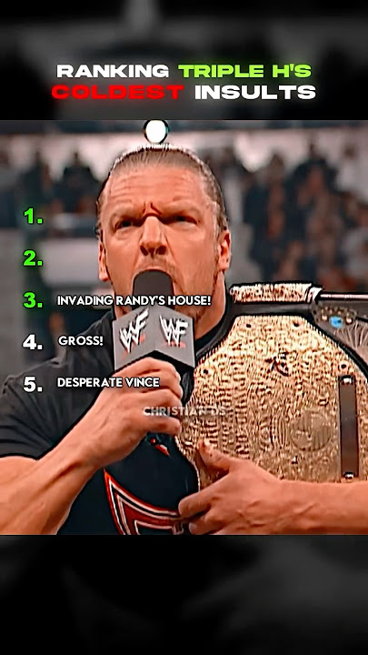 Triple H's Coldest WWE Insults 🔥
