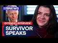 Extended interview: Bondi Junction stabbing survivor | 9 News Australia