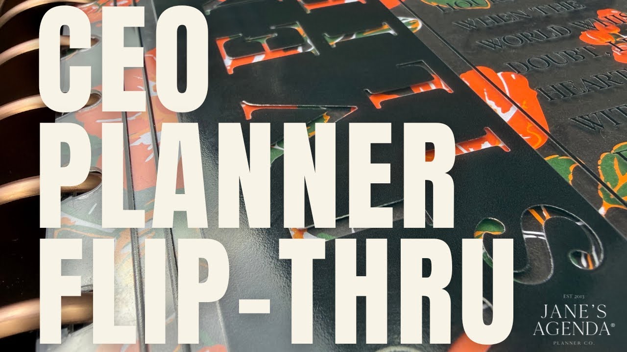 Краткий обзор ежедневника для руководителей | Jane's Agenda