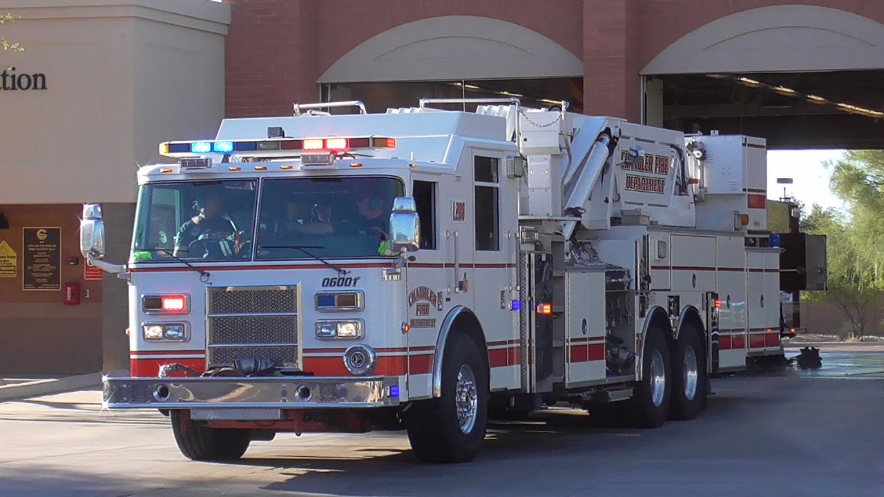 Chandler Fire Dept *RESERVE* Ladder 288 Responding YouTube