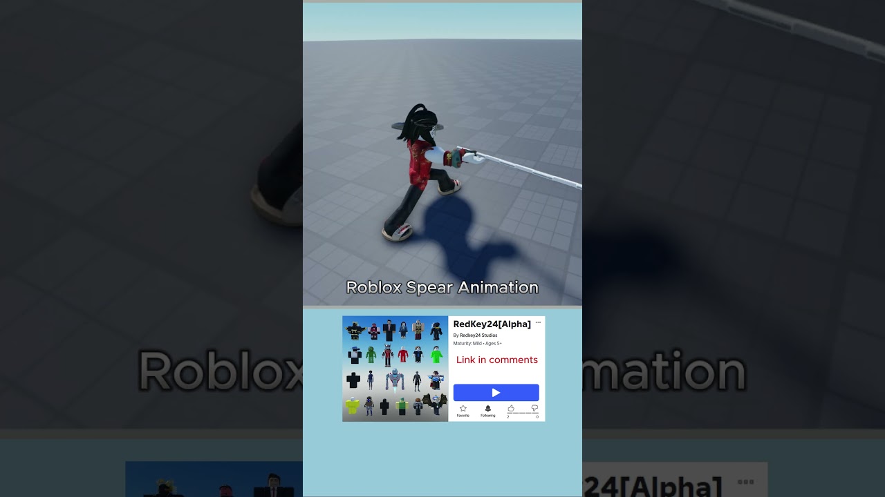 Weapon Spear Roblox Animation | Roblox Studio 