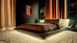 My Modern Minimalist Tech Bedroom Tour | Dark Mode