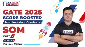 GATE 2025 Score Booster | Strength of Materials 3-hour Marathon (part-2) | Prateek Mishra