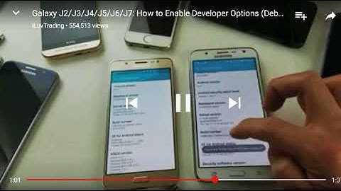 How To Enable Developer Options (Debugging): Galaxy J2/J3/J4/J5/J6/J7/J7Prime