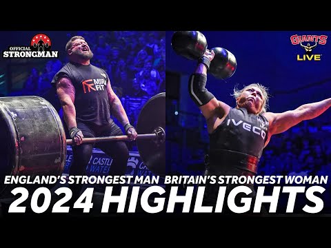 Britain&#039;s Strongest Woman &amp; England&#039;s Strongest Man 2024 Highlights