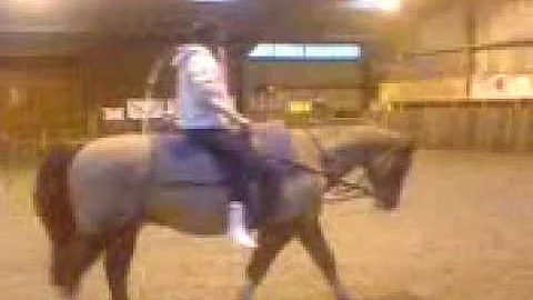 Christine Farrelly Vaulting on Bouncer