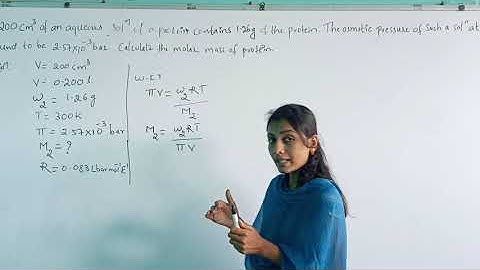 Puc 2: Chemistry- Solutions- problem of osmotic pressure