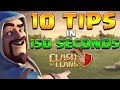 10 Tips &amp; Tricks in 150 Seconds – Clash of Clans Edition
