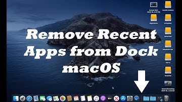 How to Disable "Recent Apps" in the macOS Dock