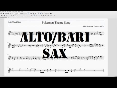 Pokemon Theme Song Alto Sax