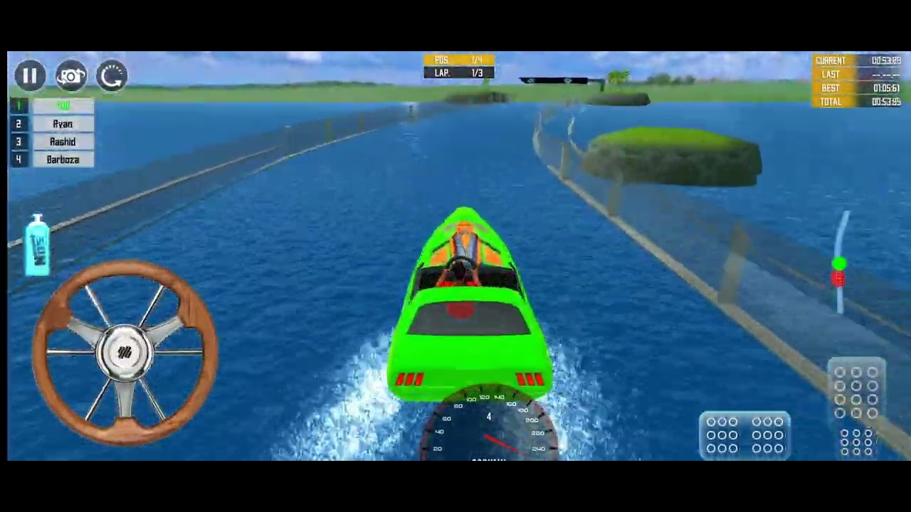 आओ मित्रो boat बाला गेम खेलते हैं, speed boat racing 🏎️# champion level @ beautiful Android gameplay