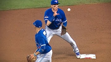 Goins, Tulo turn impressive double play