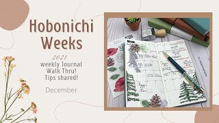 Hobonich Weeks Walk through of December 2021