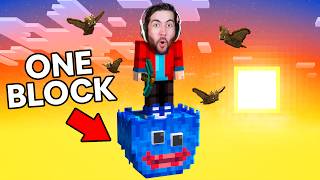 Minecraft, But It's One SCARY Block!
