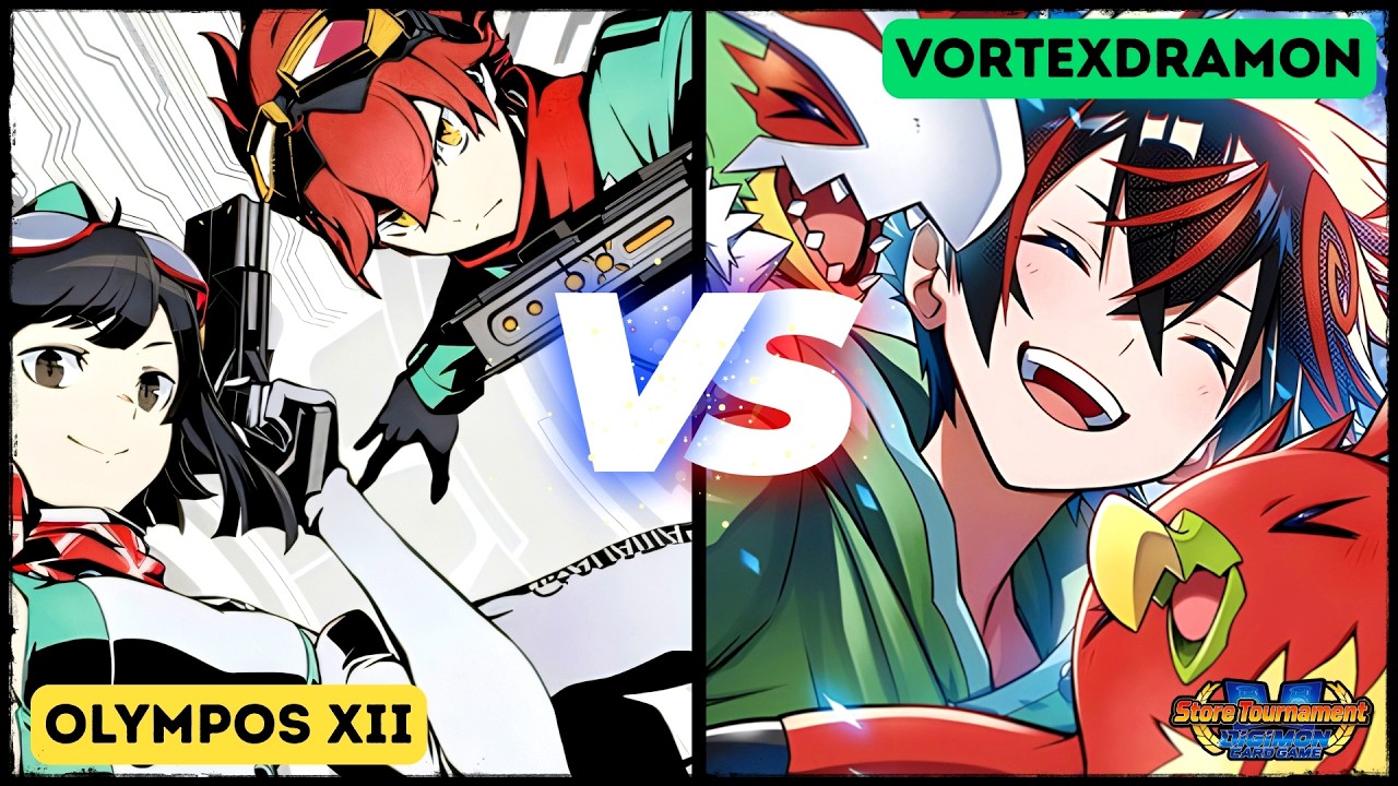 Time Stranger Olympos VS Vortexdramon | Digimon EX11 Tournament Match