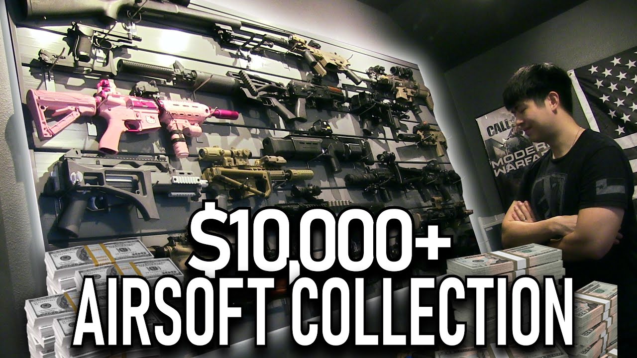 A Beautiful 10 000 Airsoft Gun Collection Gas Blowbacks Everywhere Youtube