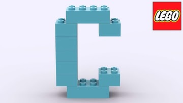C - Alphabet - Lego - Letter - Instructions