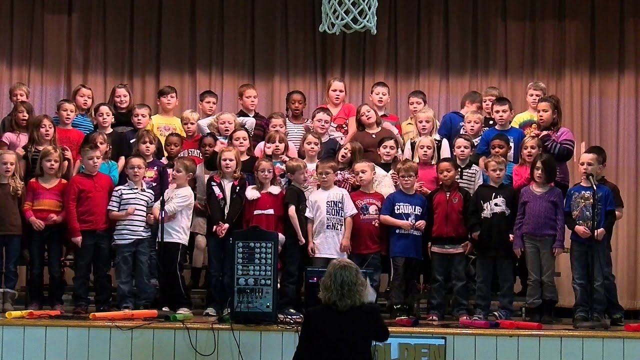 2nd Grade singing "Blitzen Boogie" 100 0782 - YouTube