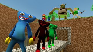 3D SANIC CLONES MEMES Jumpscares and New HUGGY WUGGY (HUGLY WUGLY) in Garry's Mod