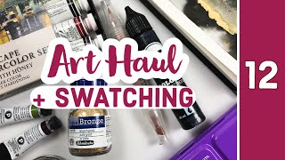 Art Haul & Swatching #12 ❀ Jackson's, Molotow Aqua Twin, Schmincke Aqua Bronze, M. Graham City