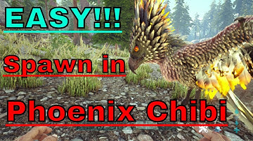 How to Spawn in a Phoenix Chibi in ark.