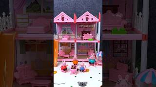 Satisfying with Unboxing &amp; Review Peppa Pig Happy House Toys ASMR #shorts #peppapig #toys #asmr