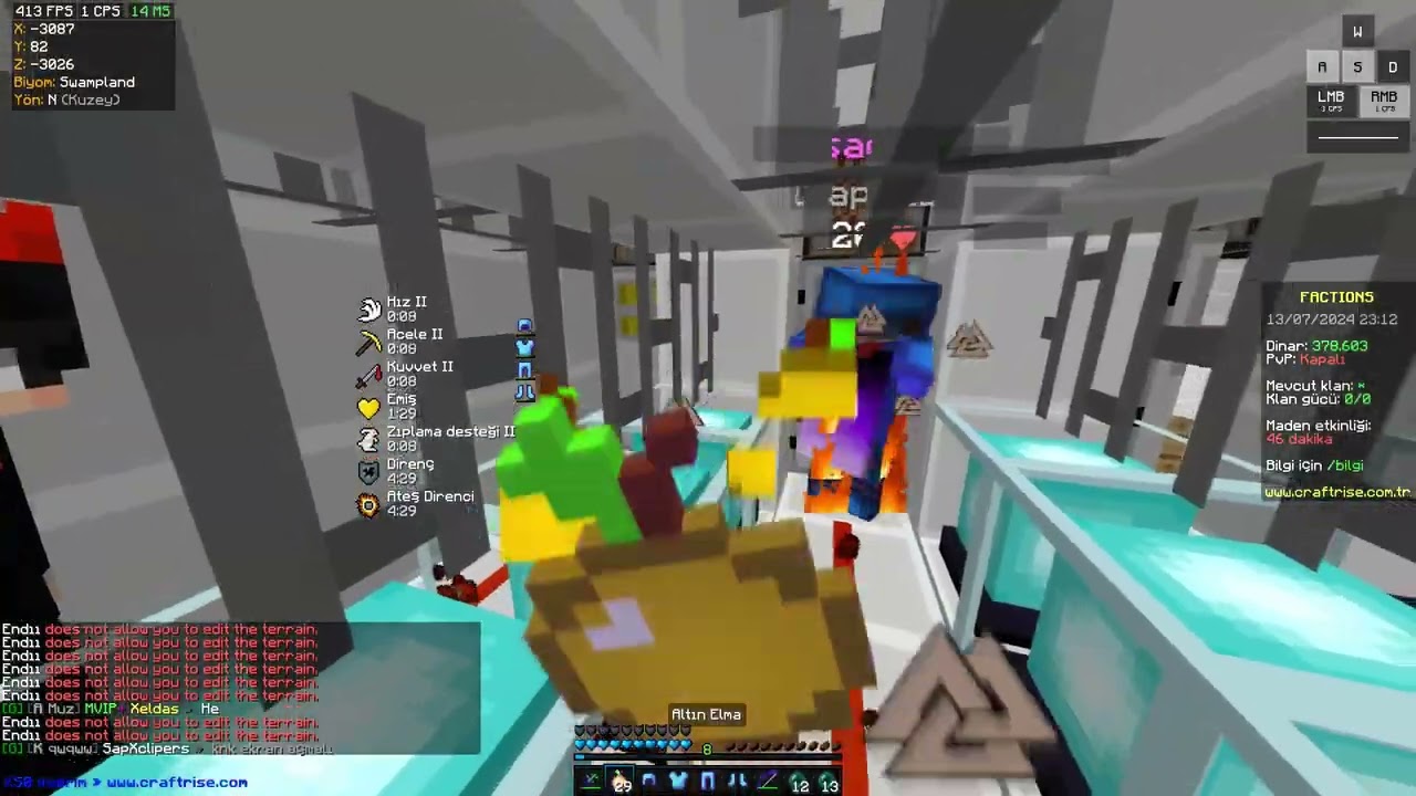 CraftRise Factions Randürümlere Ders