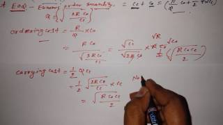 Wilson Harris Deterministic Model- Inventory Tutorial 5
