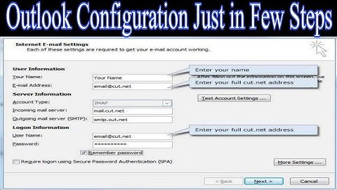 How to configure an email account in Outlook 2007 - Configuring Email Tutorials