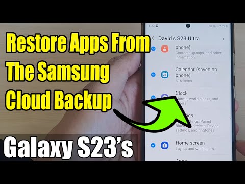 Galaxy S23's: How to Restore Apps From The Samsung Cloud Backup
