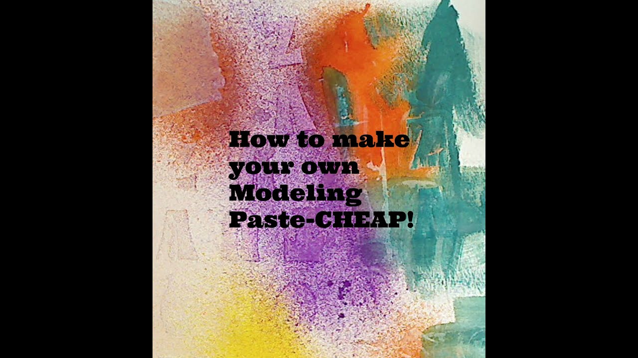 How to Make your own Modeling PasteCHEAP! (My way) YouTube