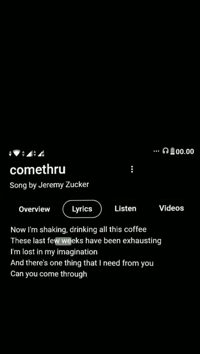 Story wa lagu comethru by jeremy zucker🎶