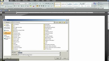 Saving a 2007 Word docx. file as a 2003 Word doc.file.avi