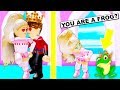 She KISSED The PRINCE And He Turned Into A FROG! (Roblox)