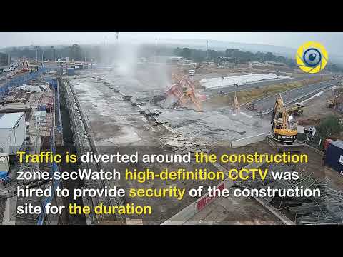 Bridge Demolition captured by secWatch CCTV - watch the #timelapse video footage.