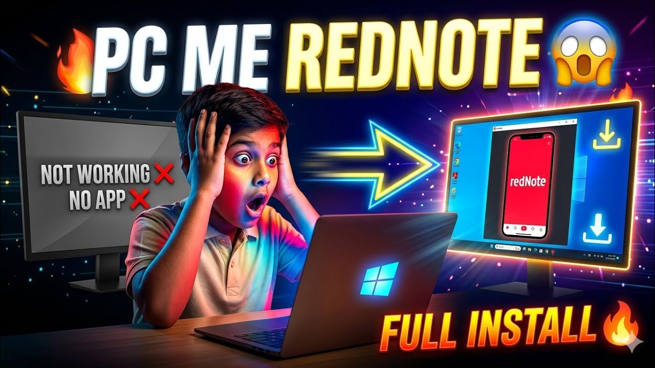 Computer Red Notes How to download rednote on pc & install !! download RedNote PC ...