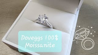 100$ Doveggs Moissanite Ring Review