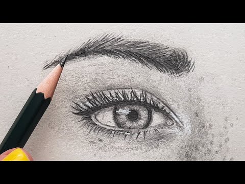 Video: Augenbrauen mit Bleistift malen: Anleitung