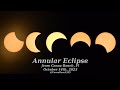 2023 Annular Solar Eclipse Filmed From Cocoa Beach Florida in 4k UHD