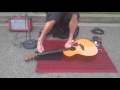 Amazing guitarist playing only with his feet in Balboa Park, San Diego