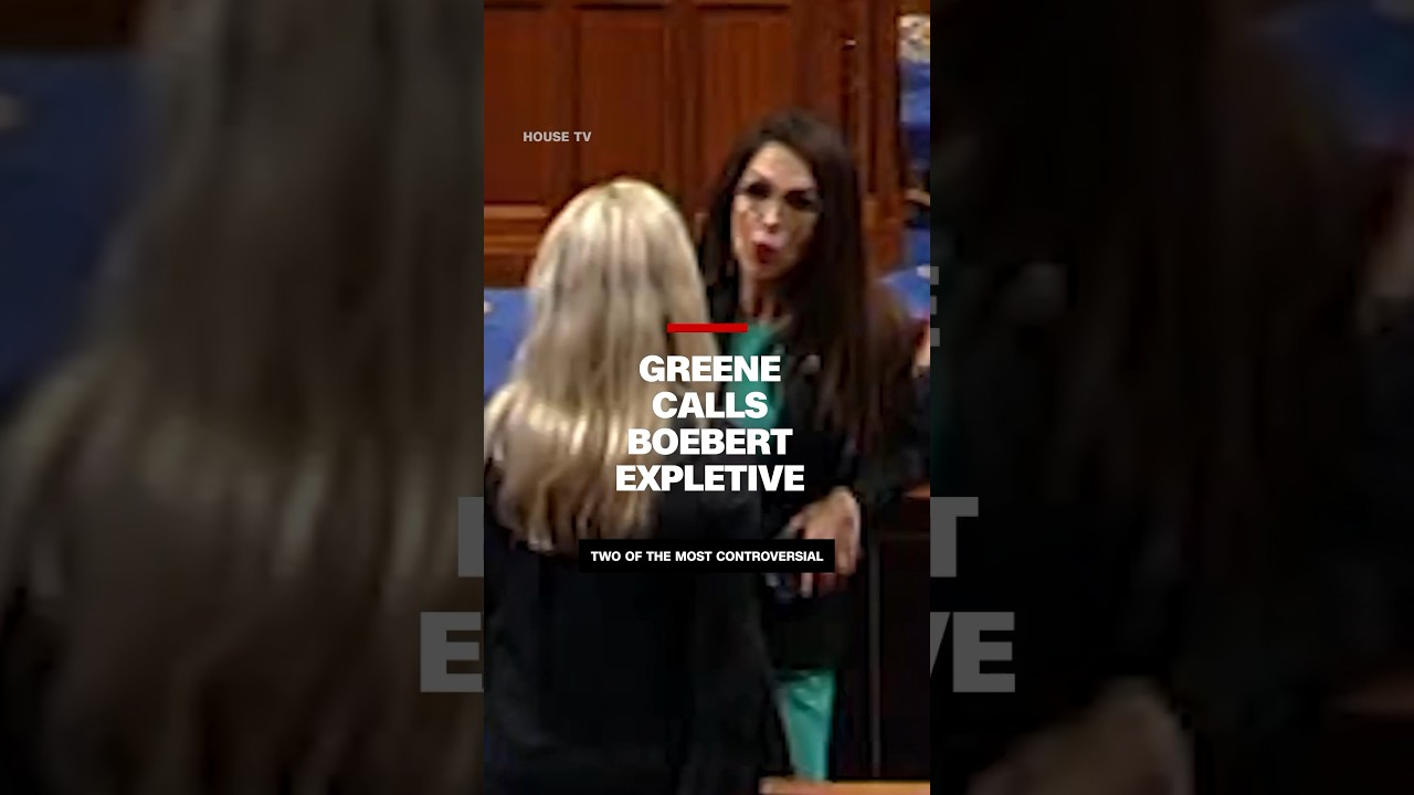 Marjorie Taylor Green calls Lauren Boebert on the House floor