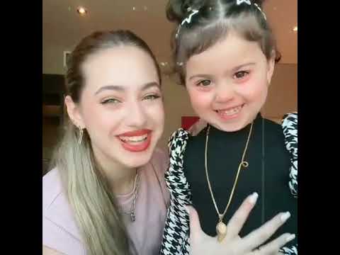 ترند عيونها قصه تيك توك لانا محمد مع بنت اختها ميلا تصميم للانا محمد