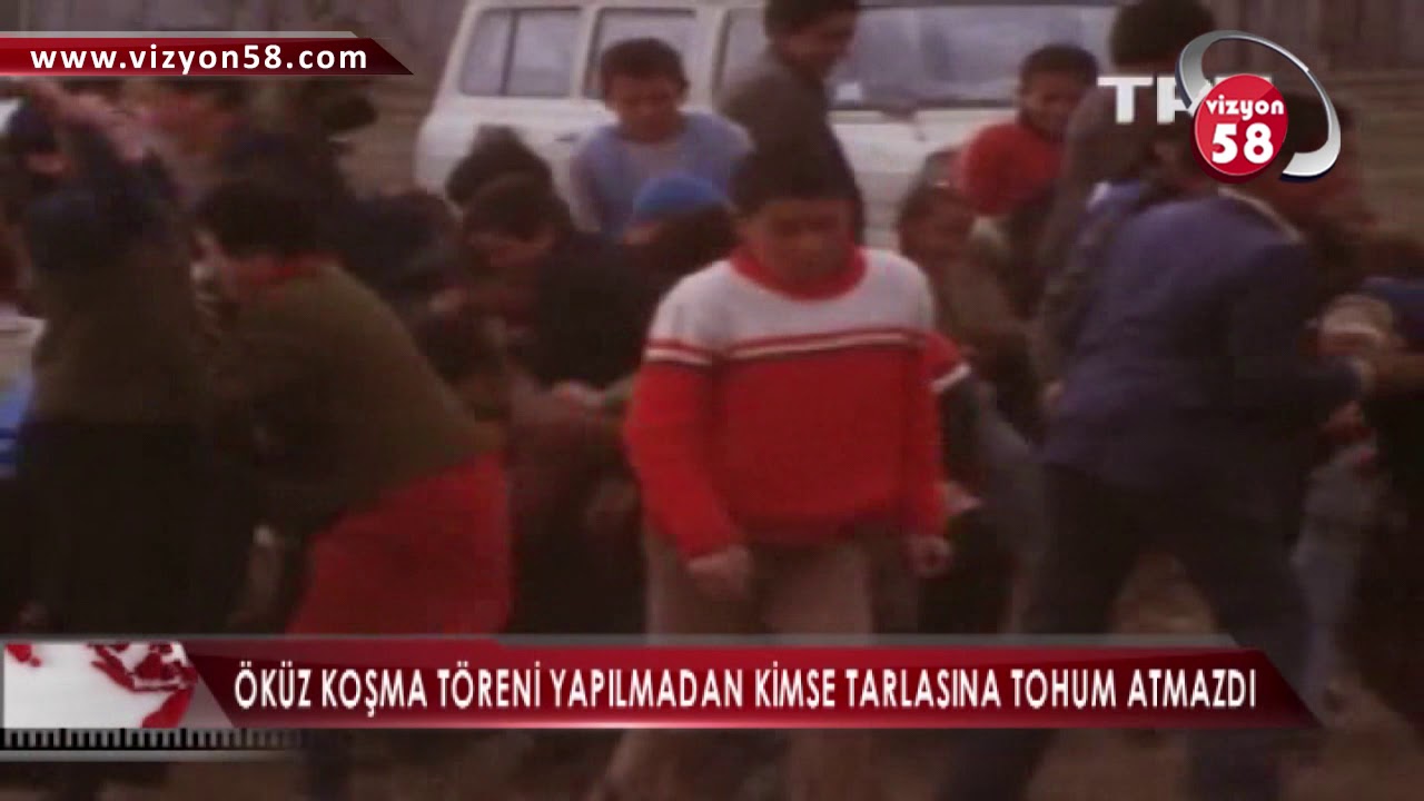 SİVAS ÜÇTEPE KÖYÜNDE YAPILAN ÖKÜZ KOŞMA TÖRENİ