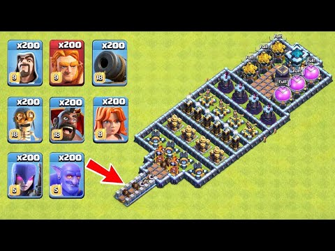 who-can-survive-this-difficult-trap-on-coc?-trap-vs-troops-#22