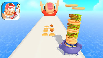 PANCAKE RUN🥞🍘🥞All Levels Gameplay Walkthrough Android,ios