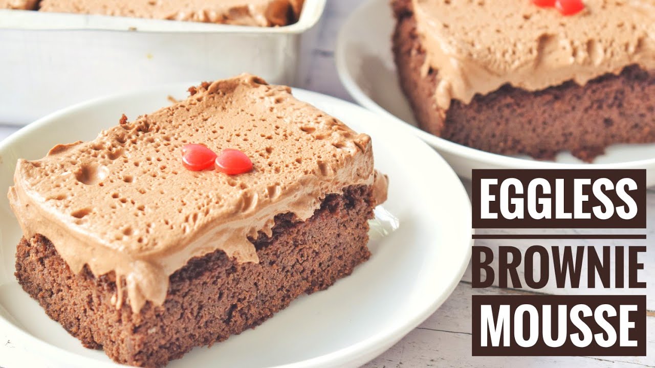 Eggless Brownie Mousse Recipe How To Make Layered Brownie Mousse